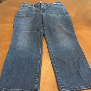 NYDJ Blue Straight Leg Jeans Classic Fit